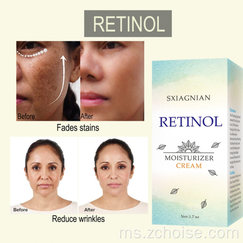 Krim malam retinol 2.5% melembapkan krim retinol muka